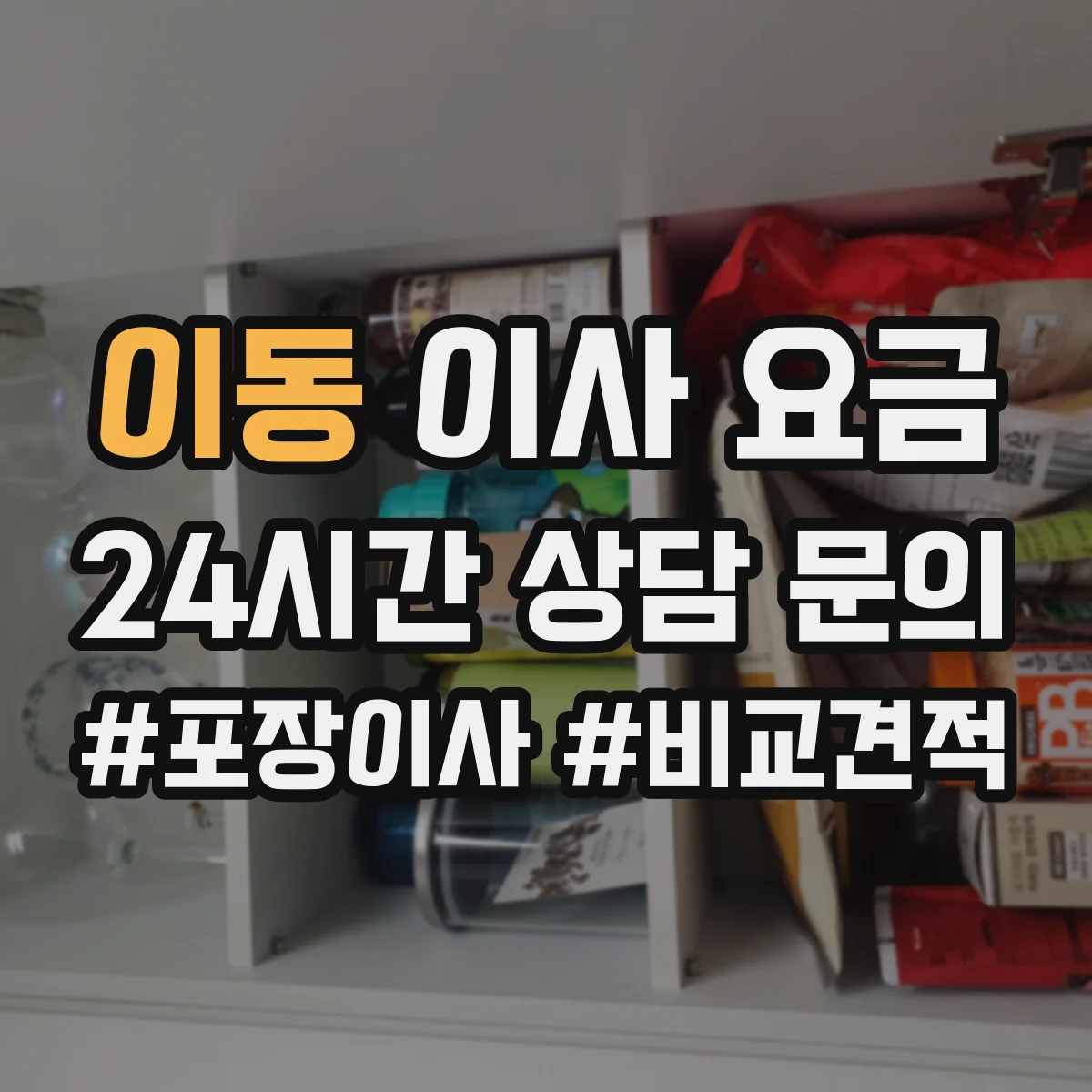 이동 이사 요금