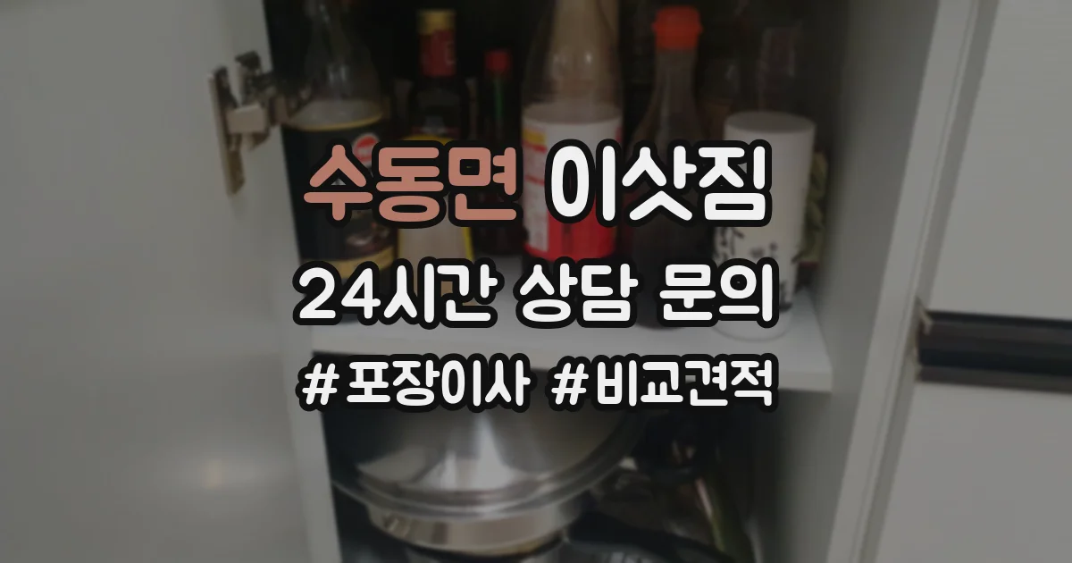 수동면 이삿짐