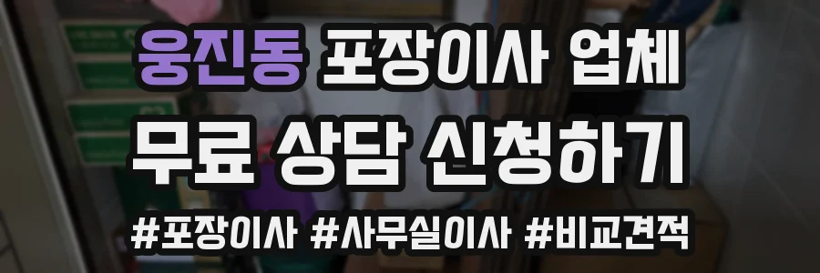 웅진동 포장이사 업체