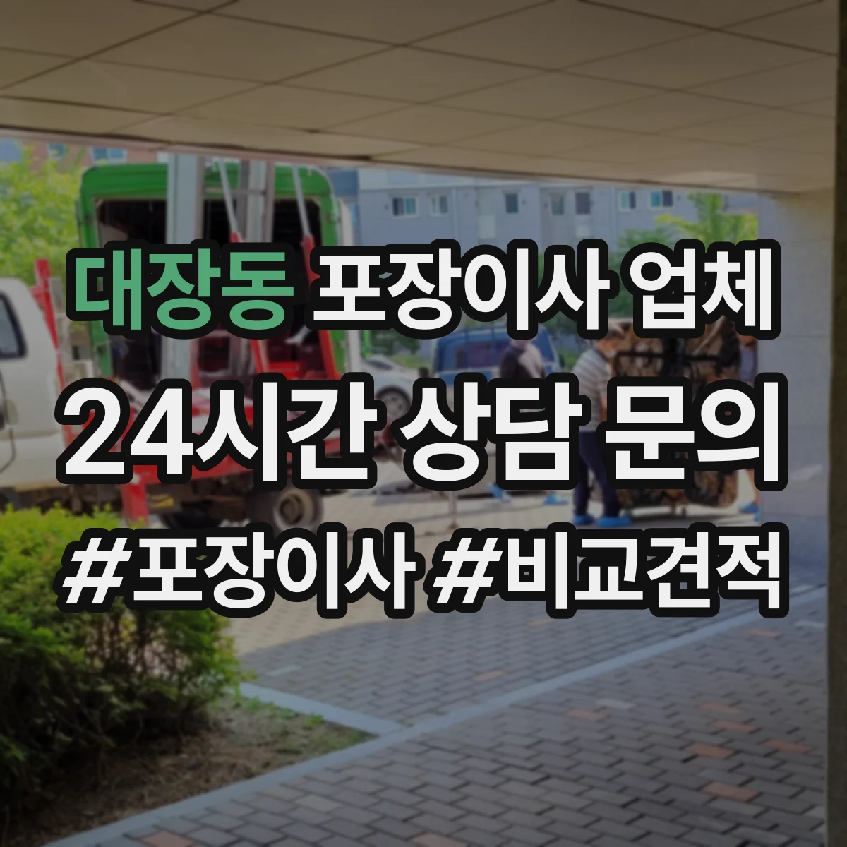 대장동 포장이사 업체