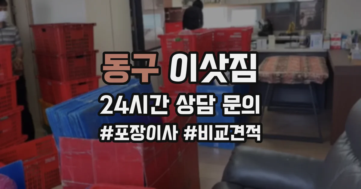 동구 이삿짐