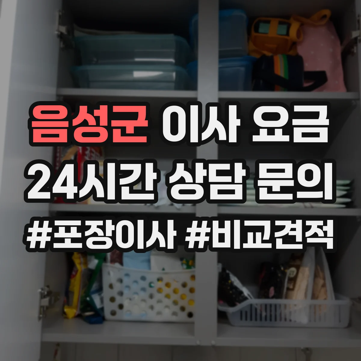 음성군 이사 요금