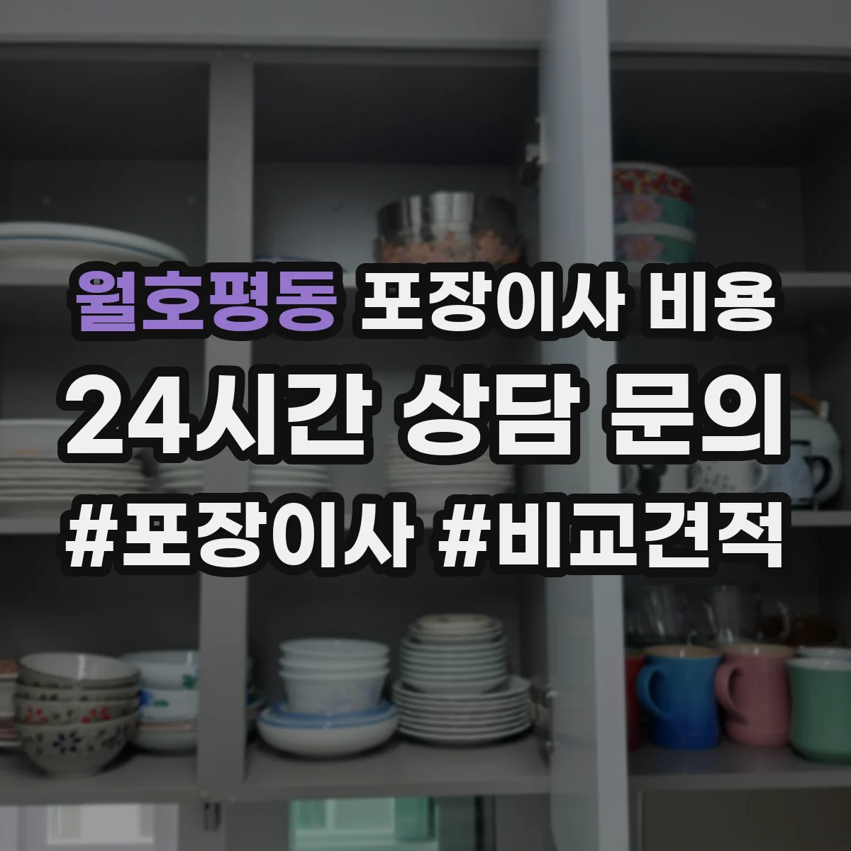 월호평동 포장이사 비용