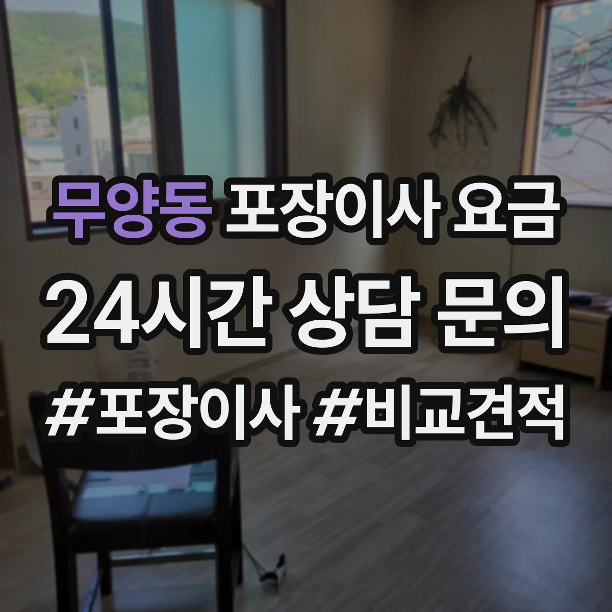 무양동 포장이사 요금