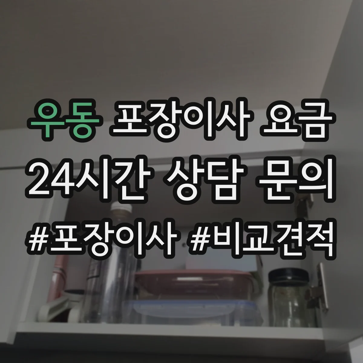 우동 포장이사 요금