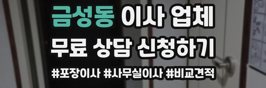 금성동 이사 업체