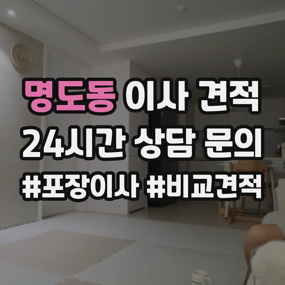 명도동 이사 견적