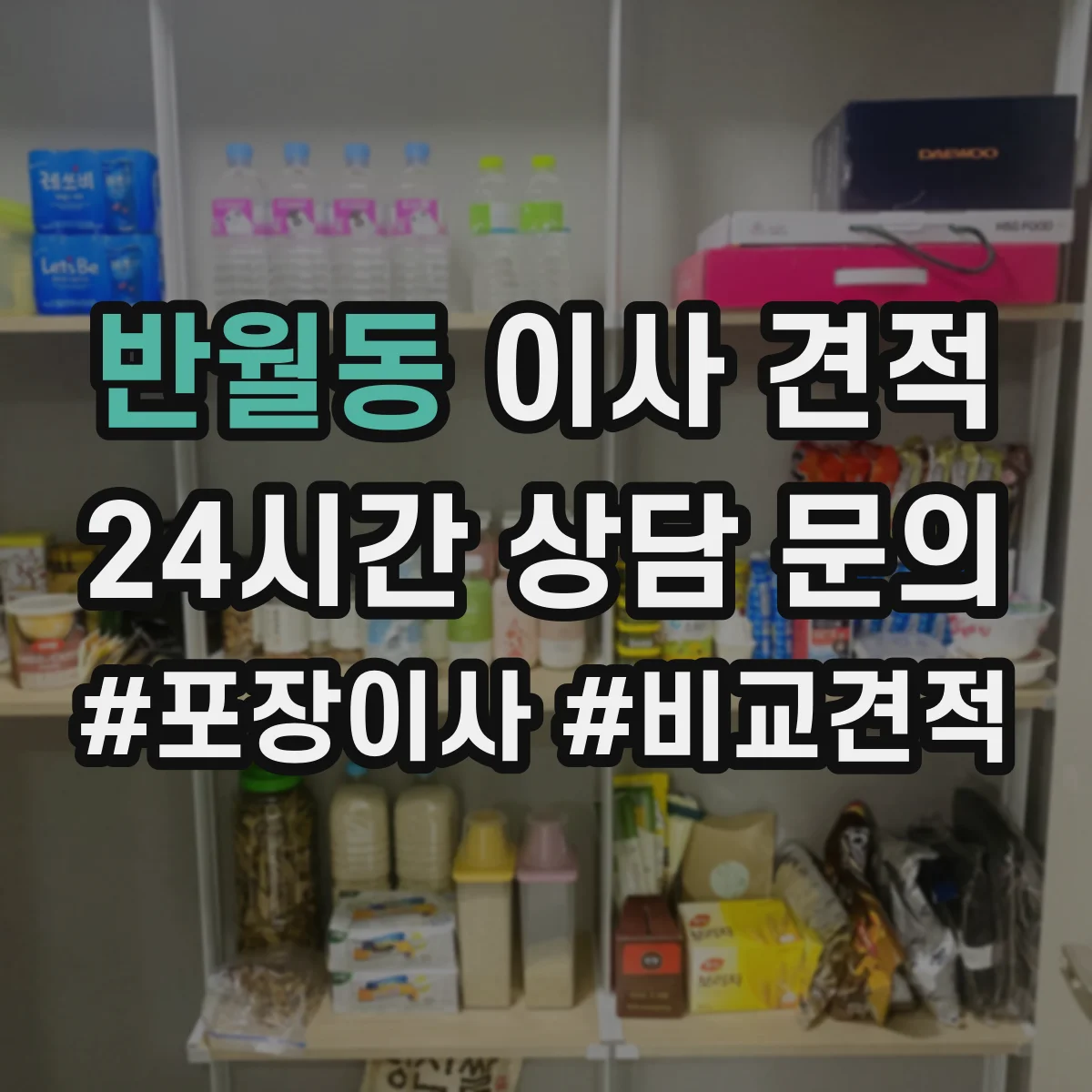 반월동 이사 견적