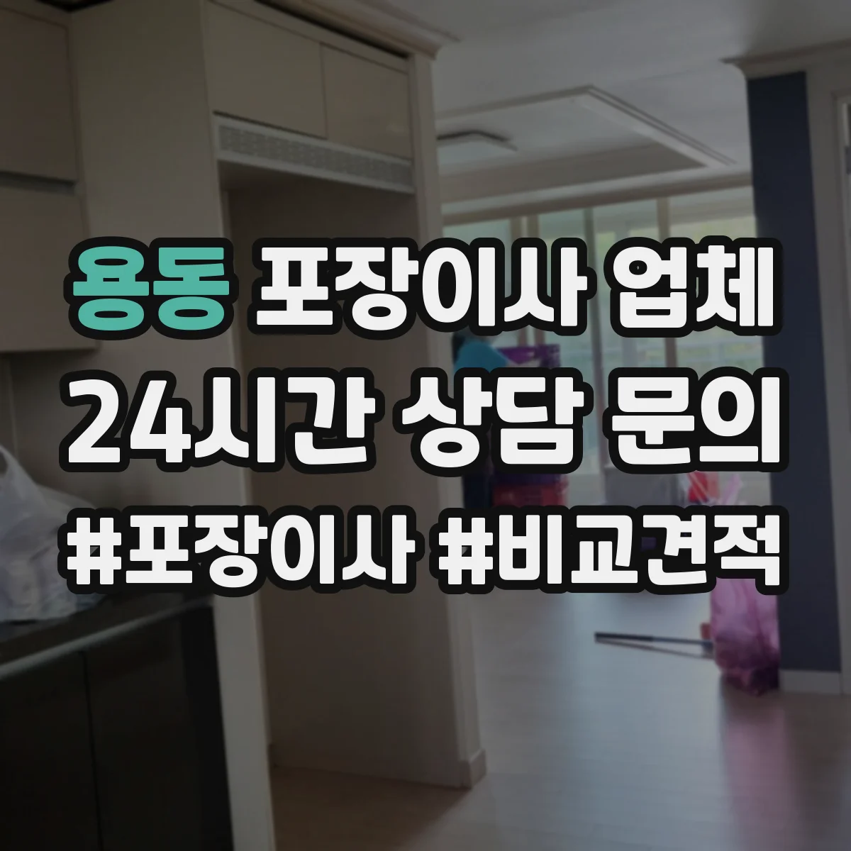용동 포장이사 업체