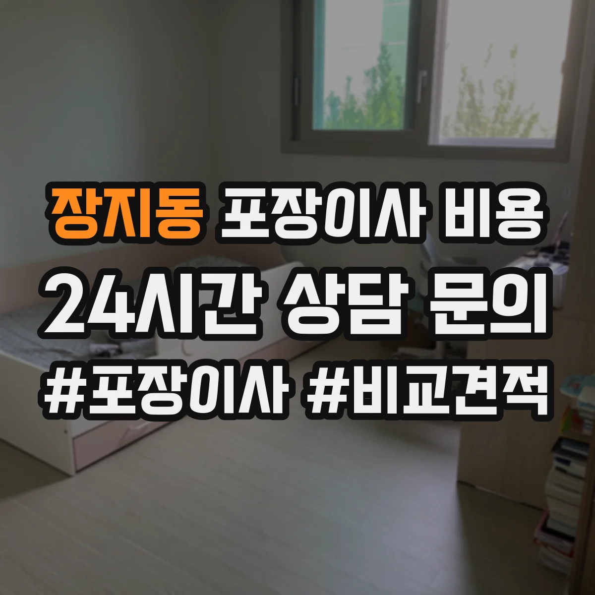 장지동 포장이사 비용