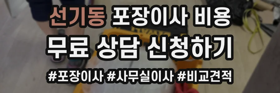 선기동 포장이사 비용