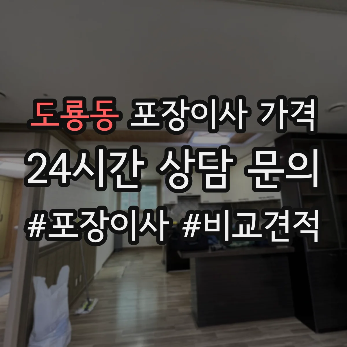 도룡동 포장이사 가격