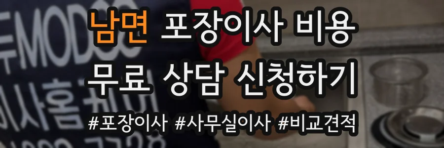 남면 포장이사 비용