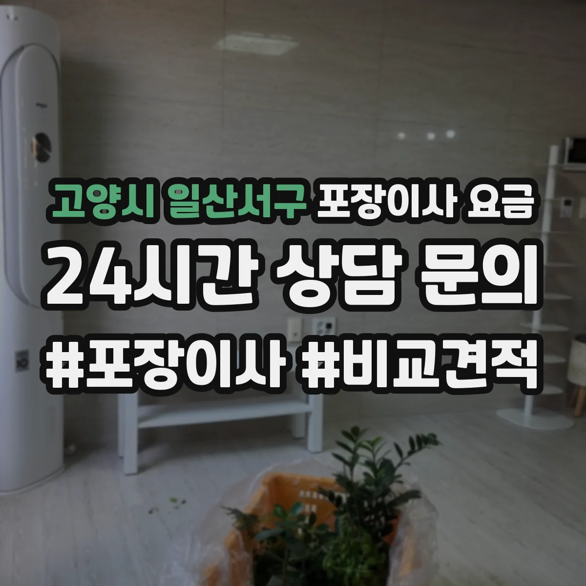 고양시 일산서구 포장이사 요금