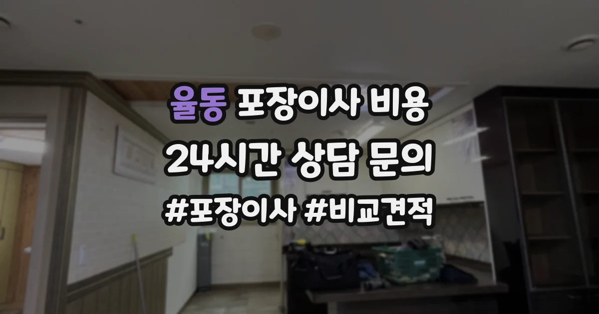 율동 포장이사 비용