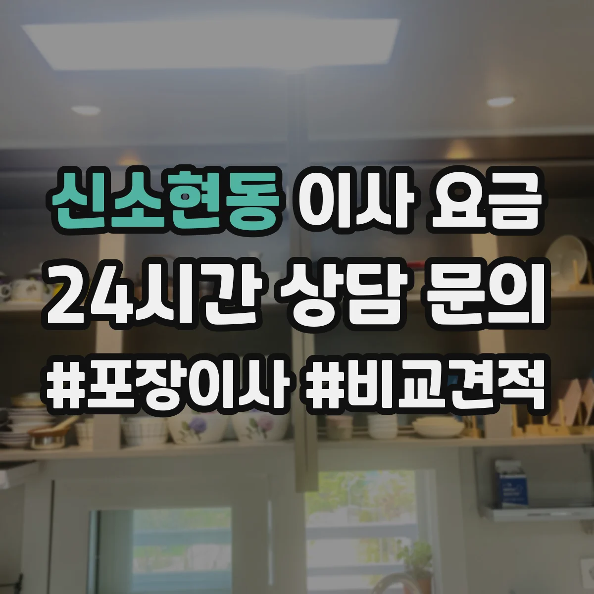신소현동 이사 요금