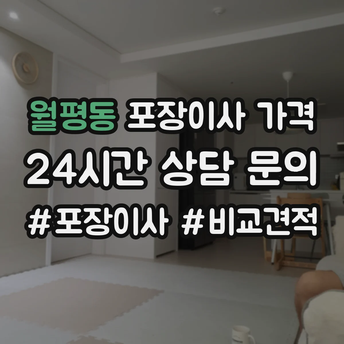월평동 포장이사 가격