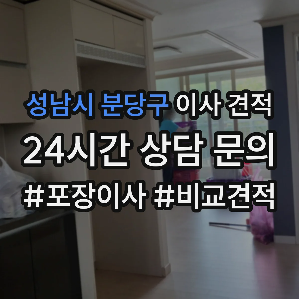 성남시 분당구 이사 견적