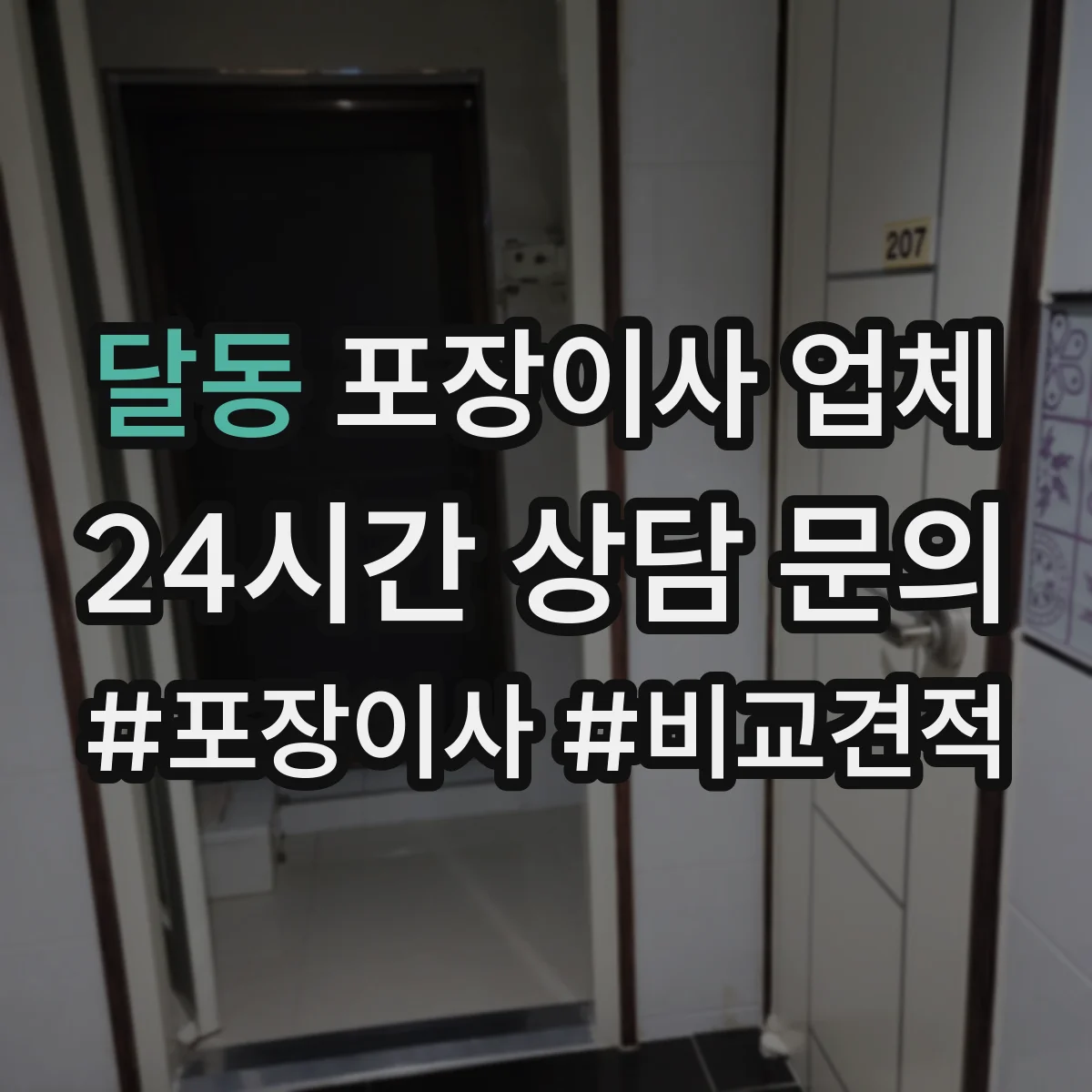 달동 포장이사 업체