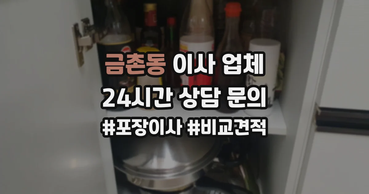 금촌동 이사 업체