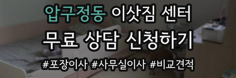 압구정동 이삿짐 센터