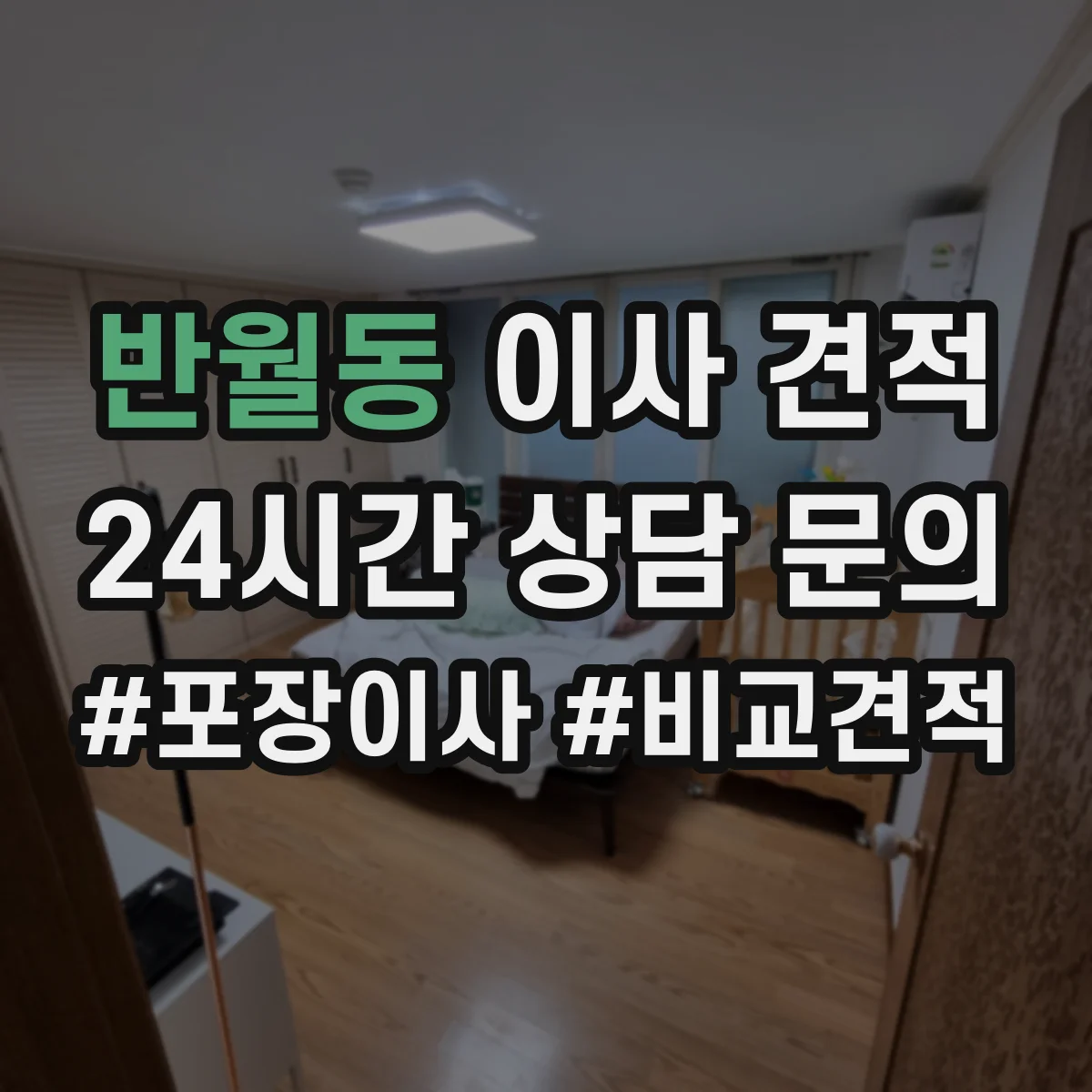 반월동 이사 견적
