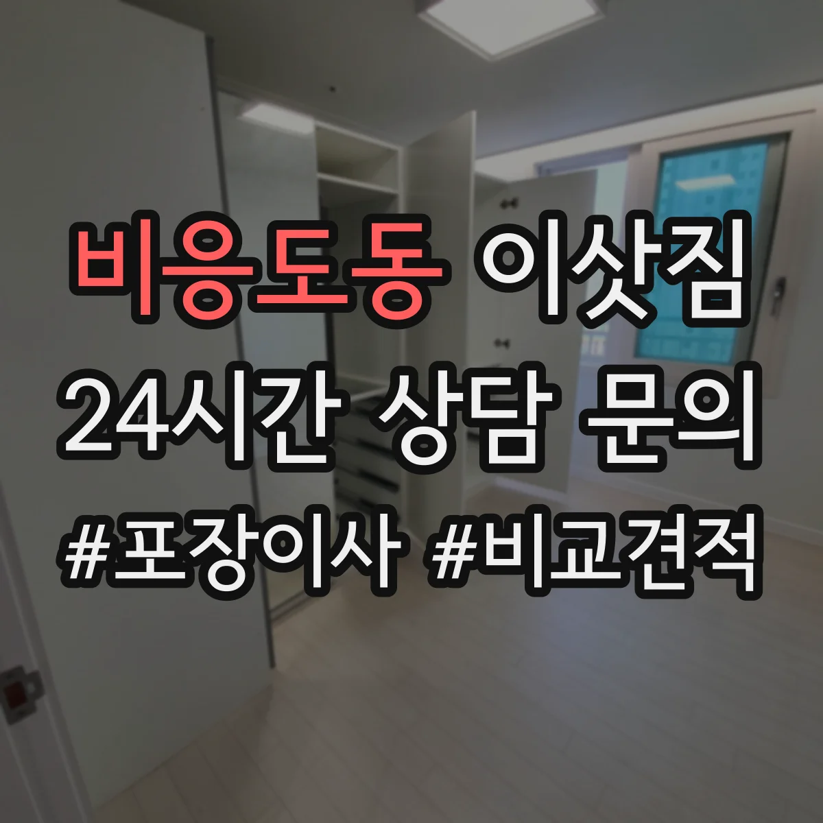 비응도동 이삿짐