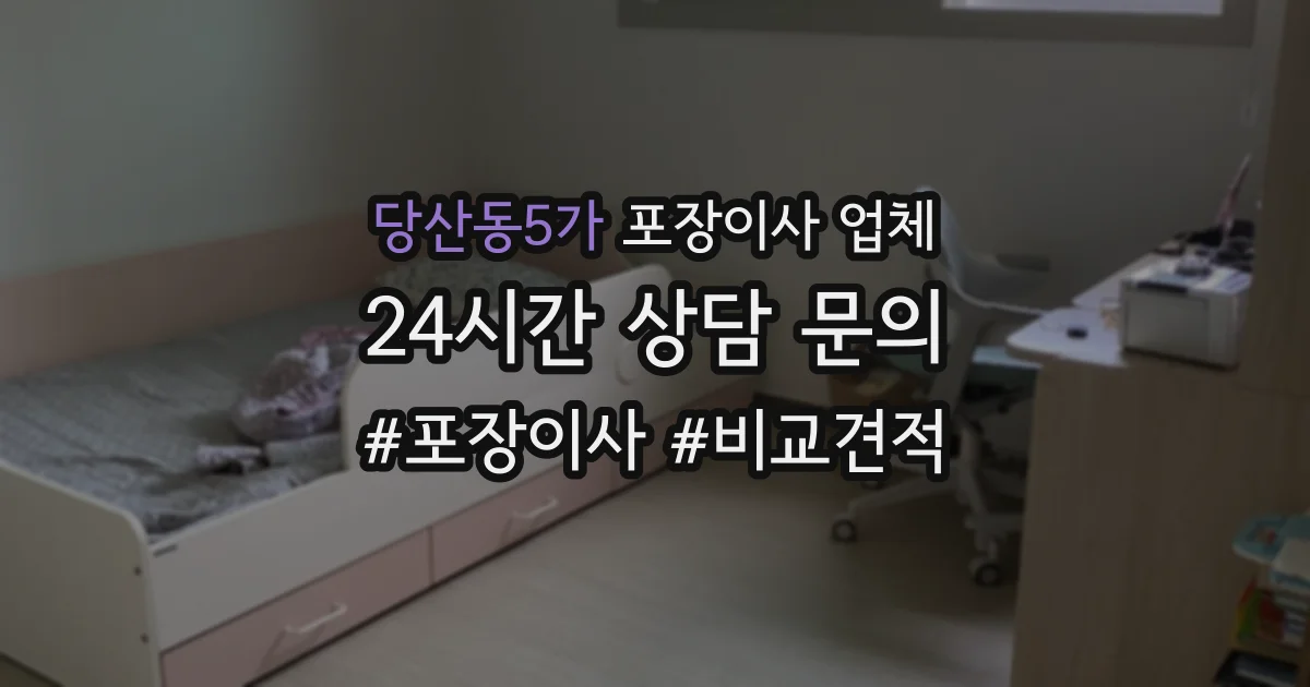 당산동5가 포장이사 업체