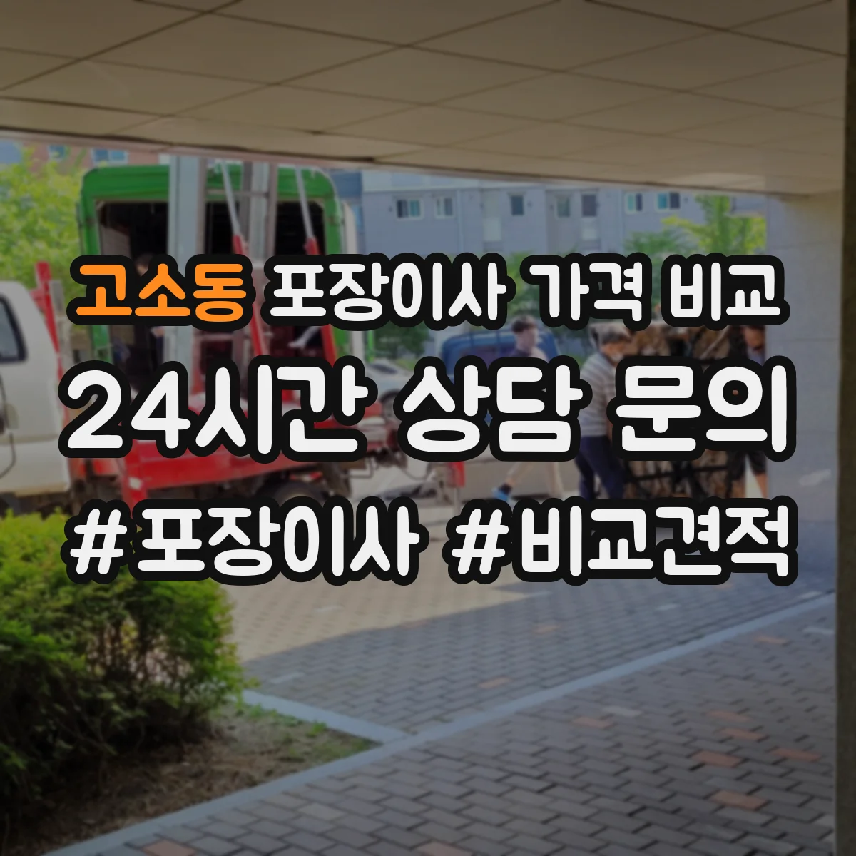 고소동 포장이사 가격 비교