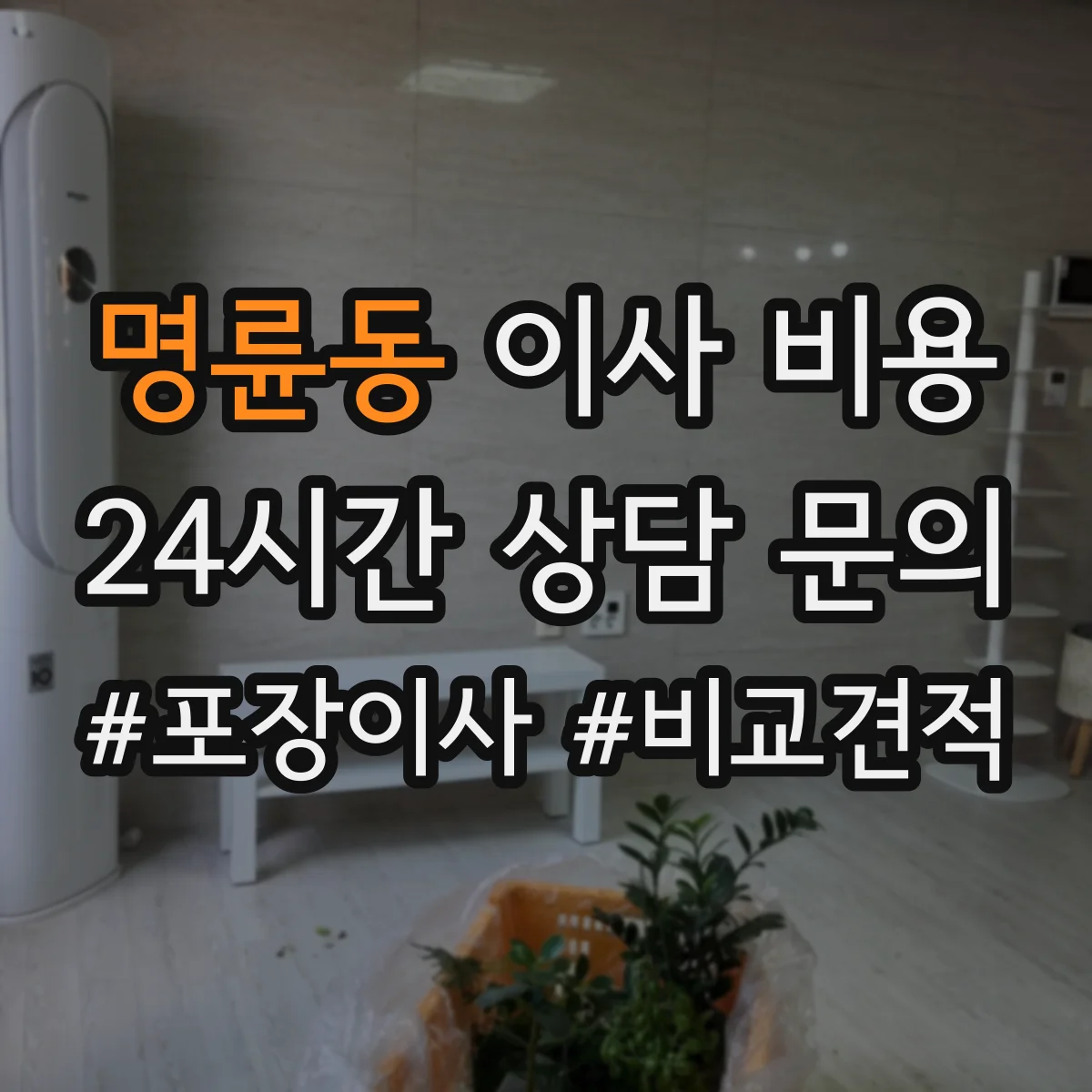 명륜동 이사 비용