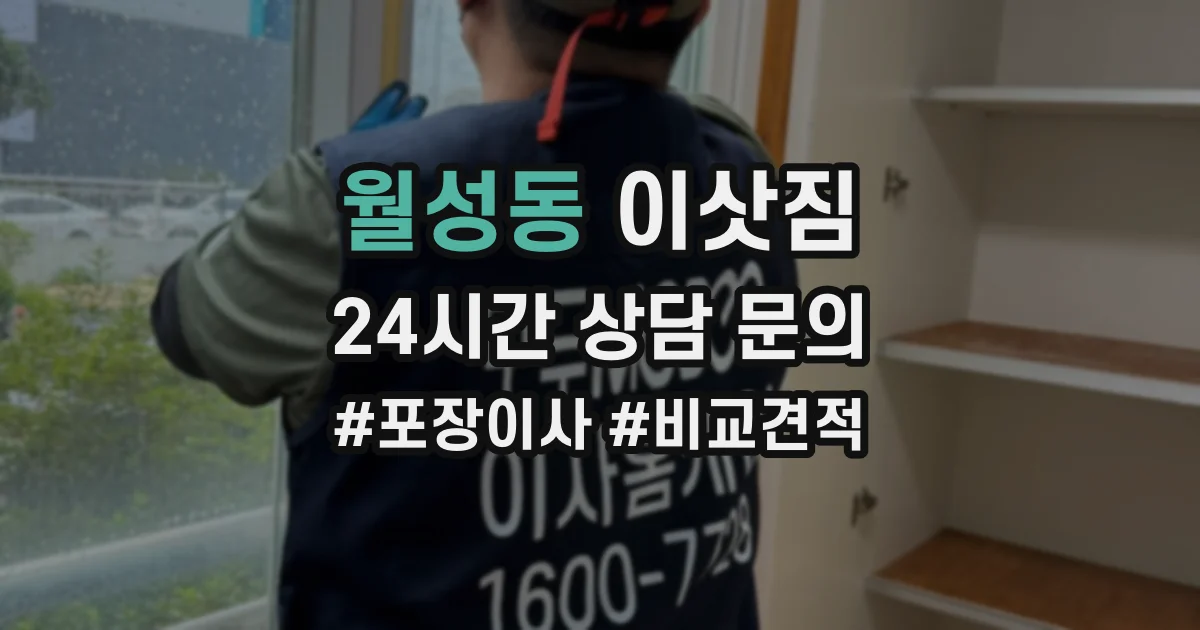 월성동 이삿짐
