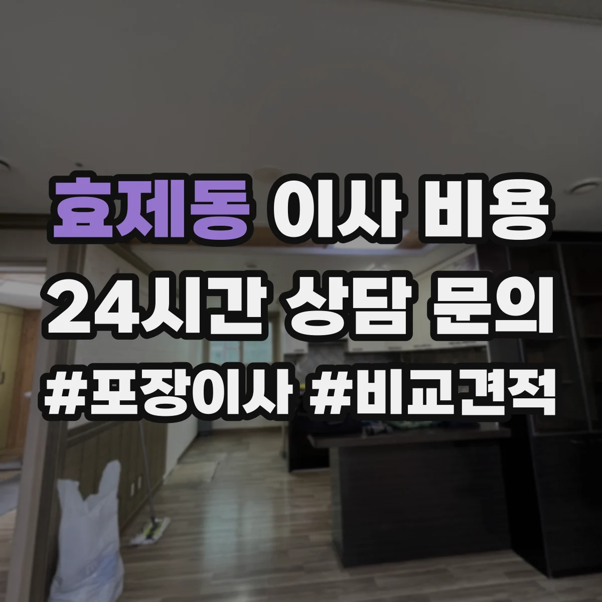 효제동 이사 비용