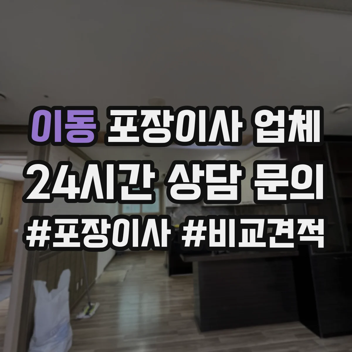 이동 포장이사 업체