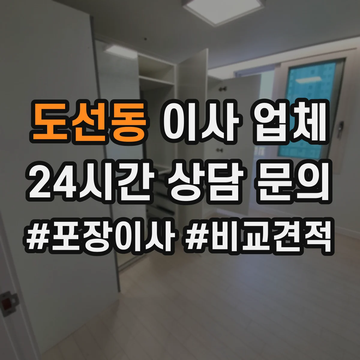 도선동 이사 업체