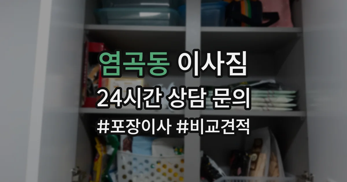 염곡동 이사짐