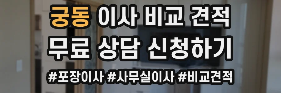 궁동 이사 비교 견적