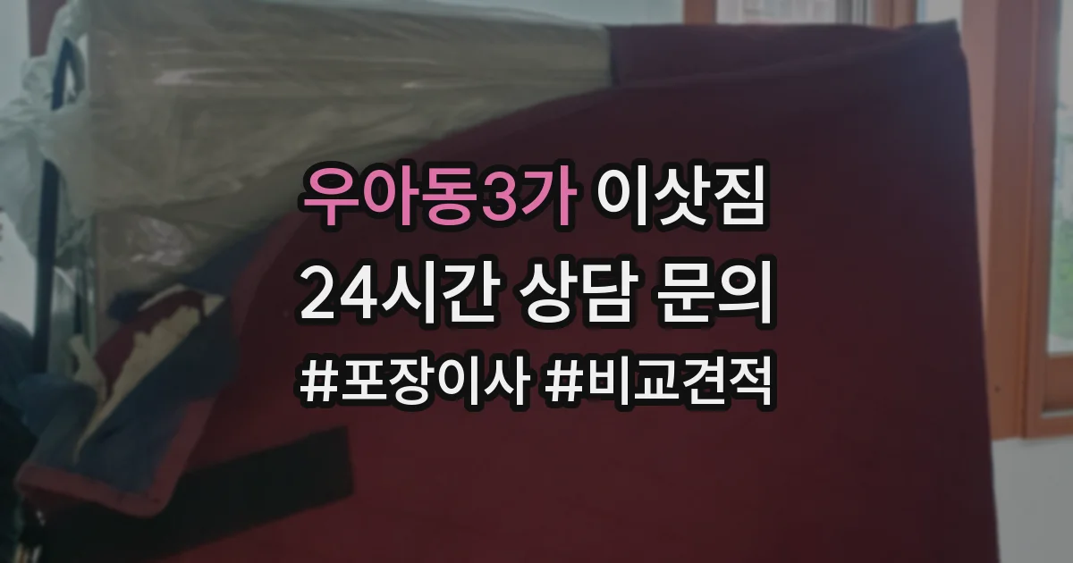 우아동3가 이삿짐
