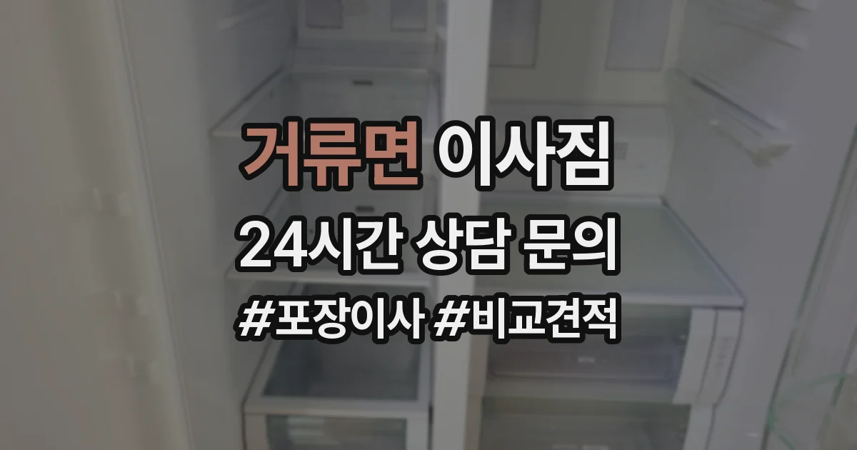 거류면 이사짐