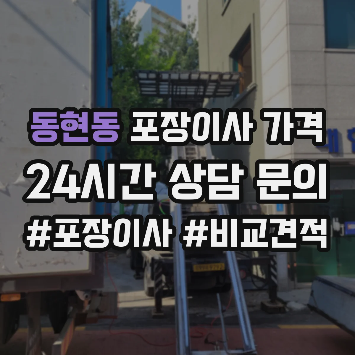 동현동 포장이사 가격