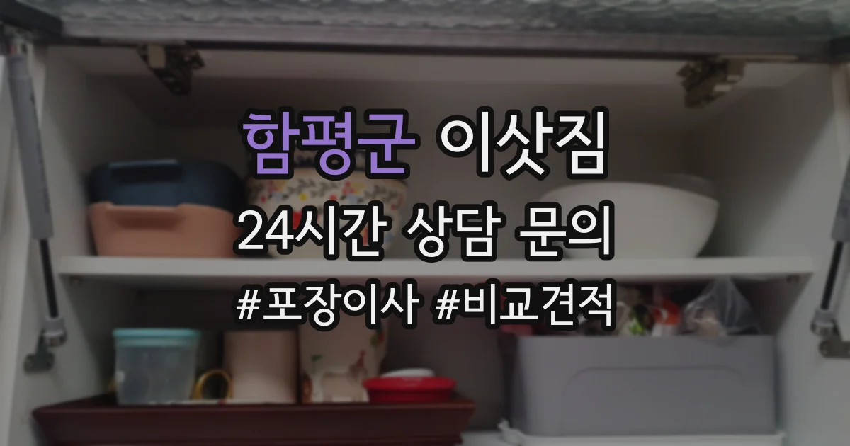 함평군 이삿짐