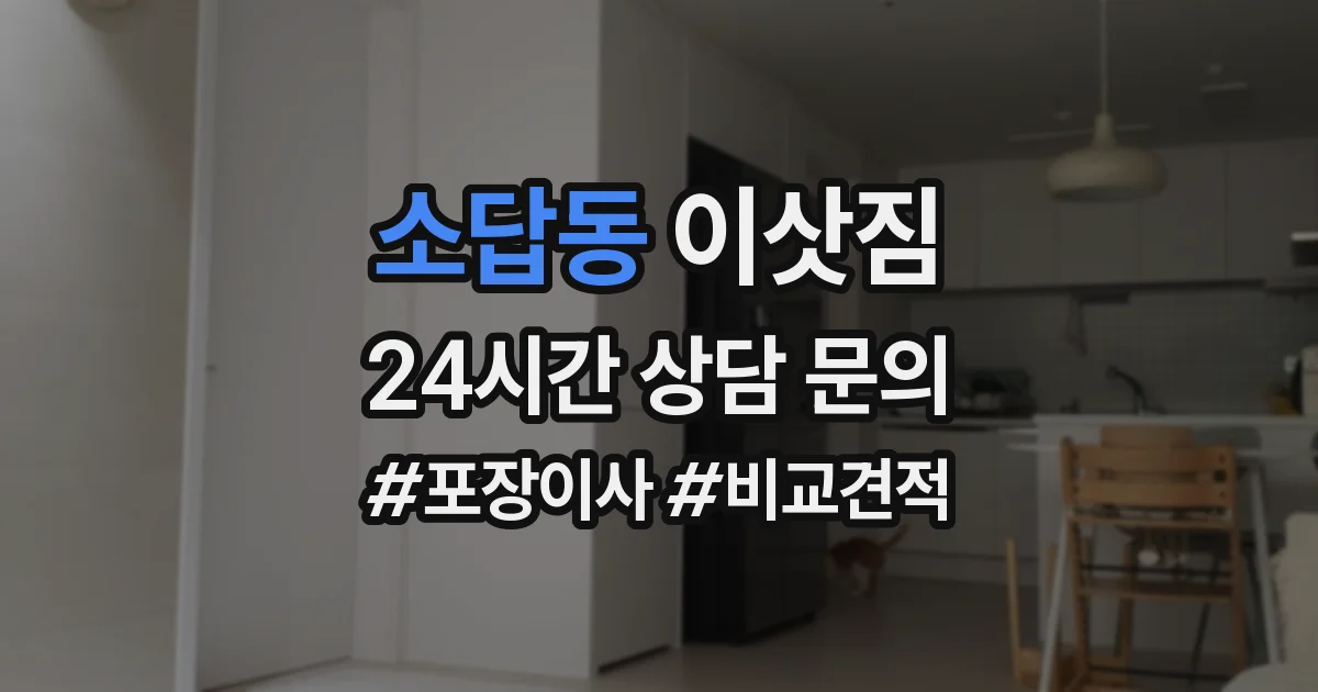 소답동 이삿짐