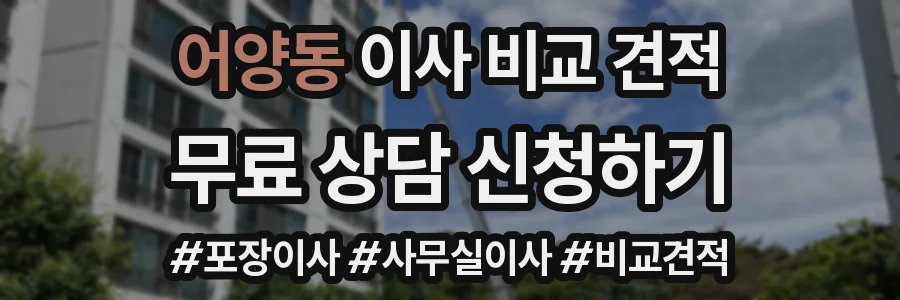 어양동 이사 비교 견적
