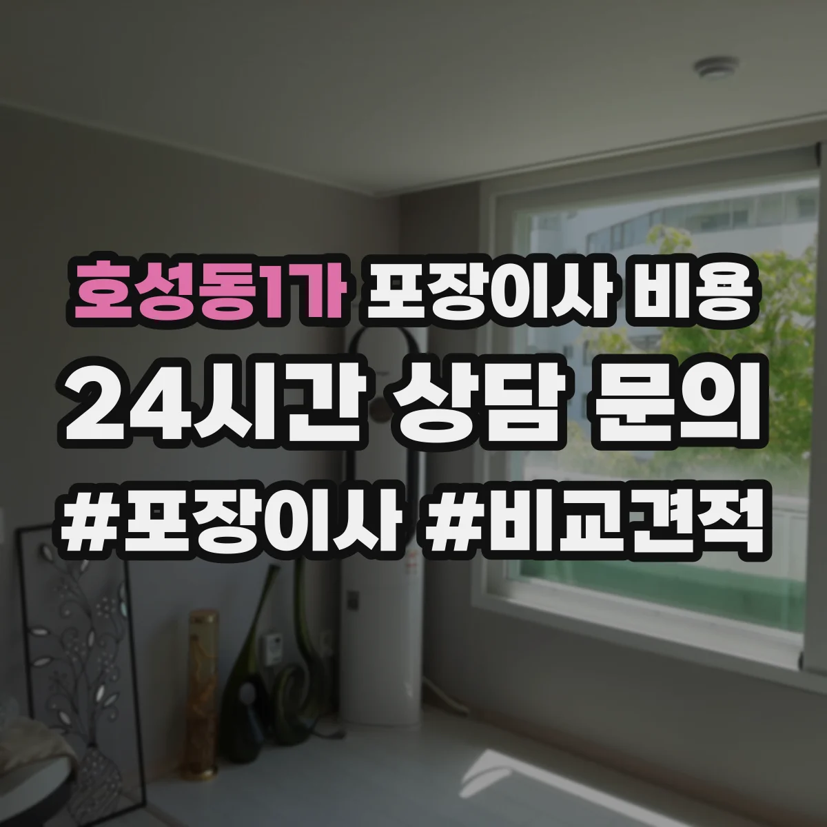 호성동1가 포장이사 비용