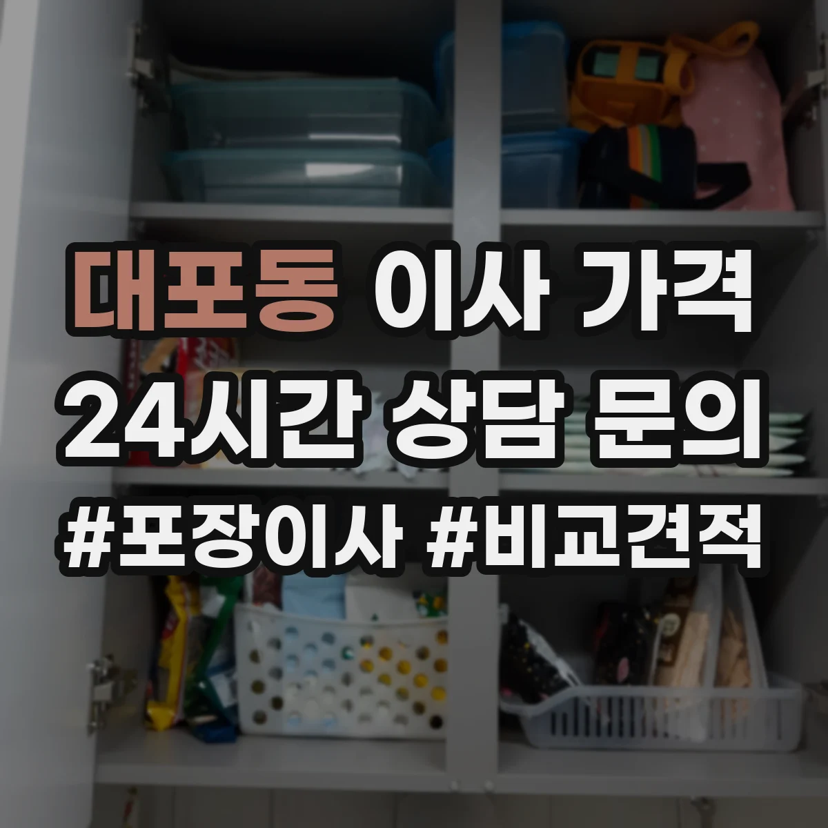 대포동 이사 가격