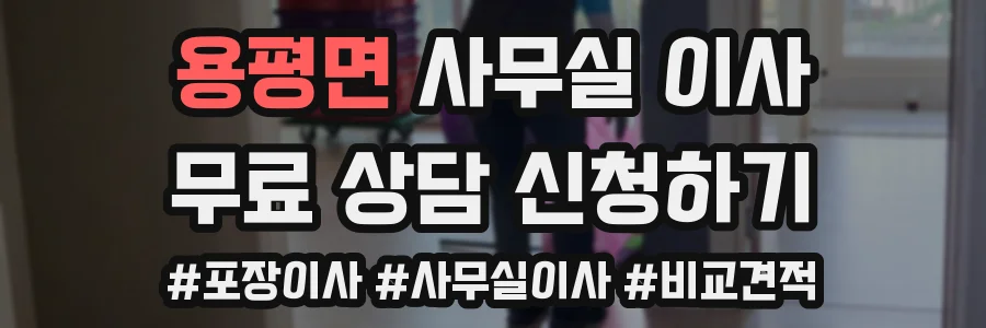 용평면 사무실 이사