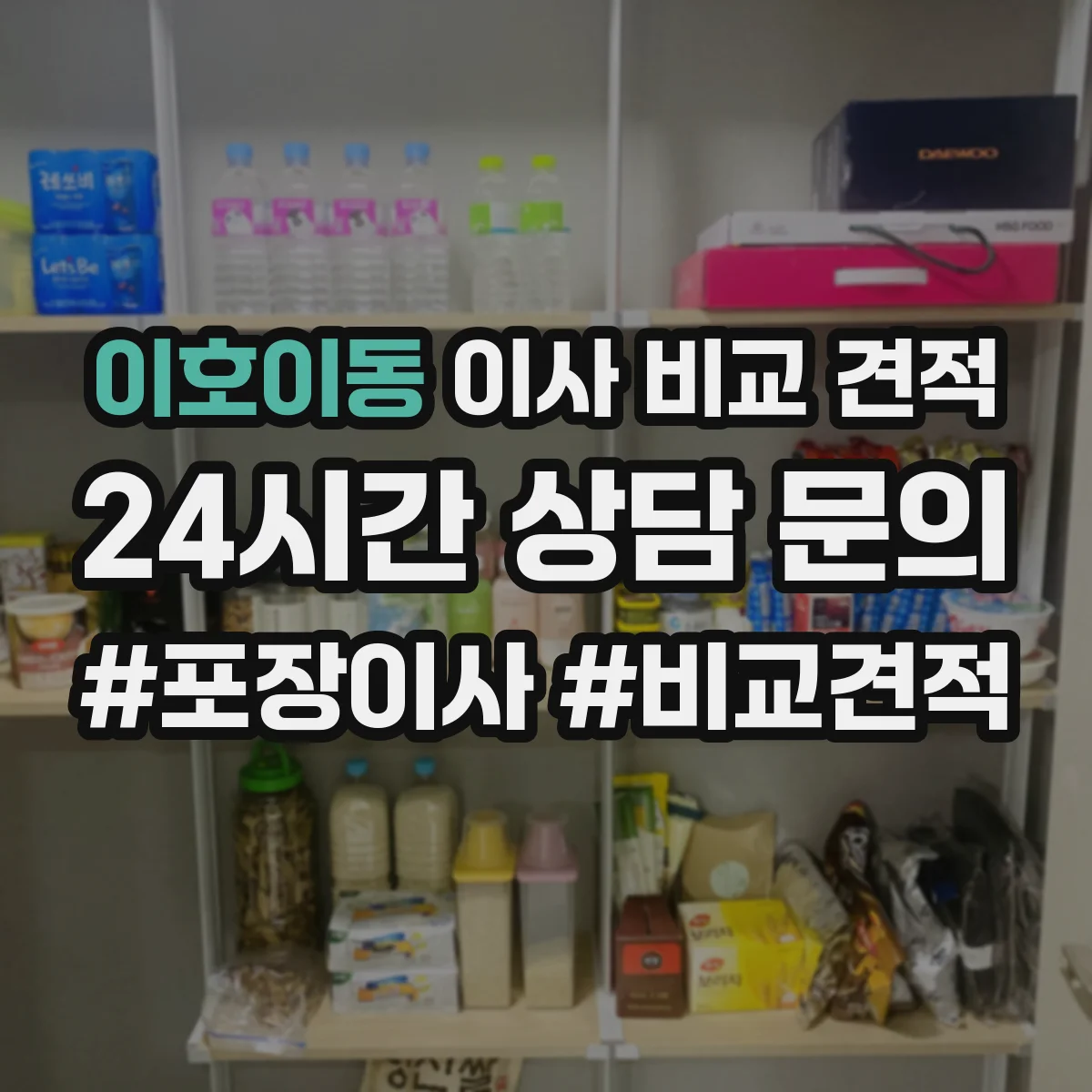 이호이동 이사 비교 견적