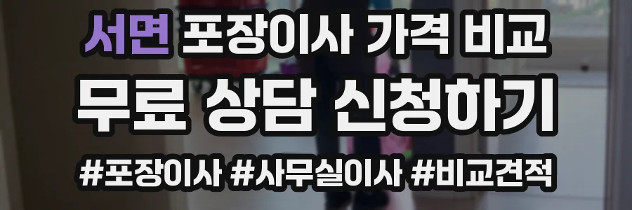 서면 포장이사 가격 비교