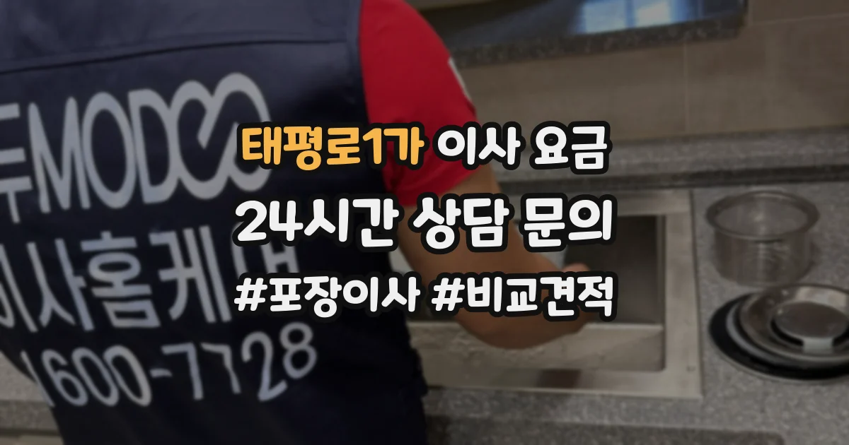 태평로1가 이사 요금