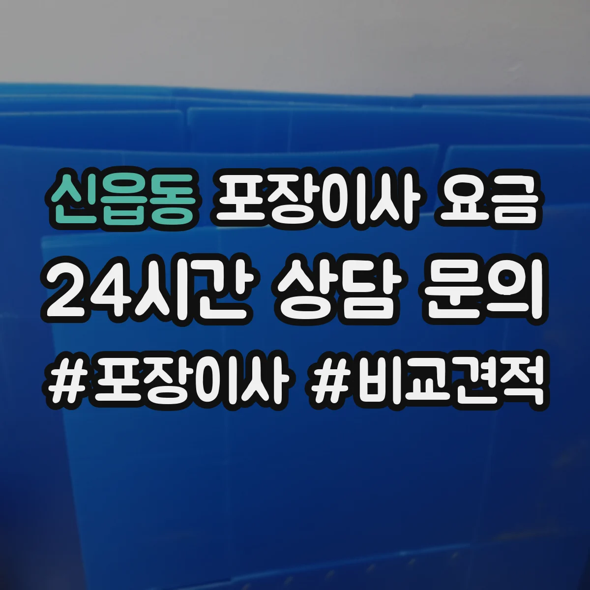신읍동 포장이사 요금