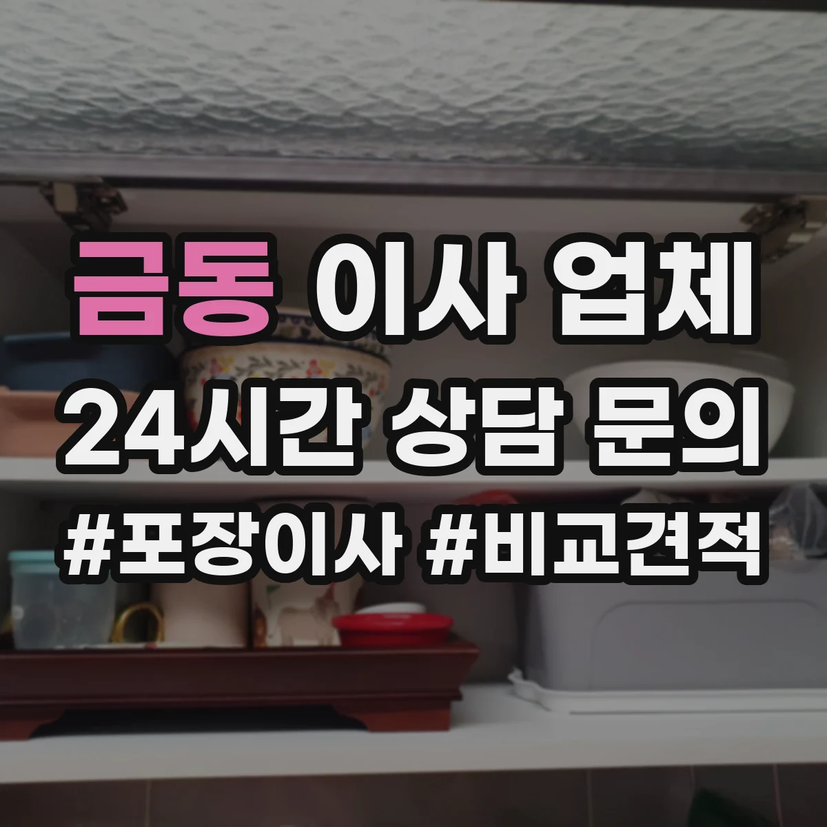 금동 이사 업체